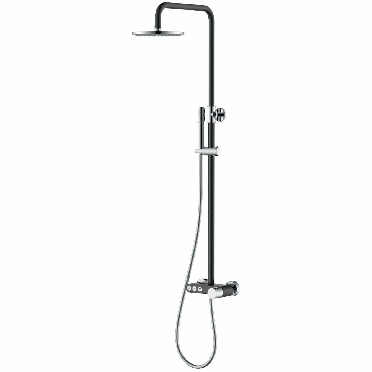 Стойка для душа Boheme Stick Diamond Black/Chrome, 128-BCR