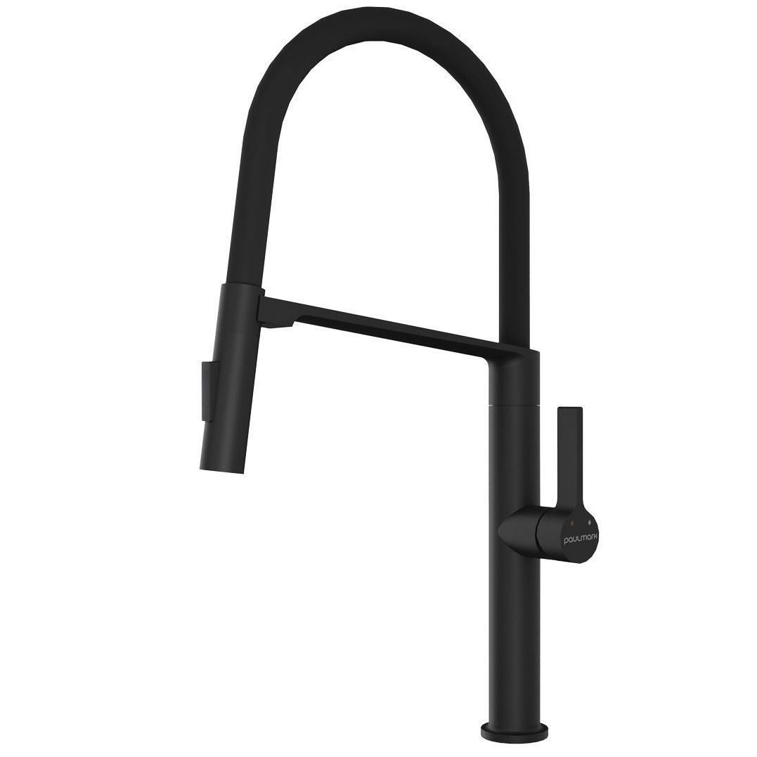 Смеситель для кухни Paulmark Barrel антрацит, Ba214029-AN