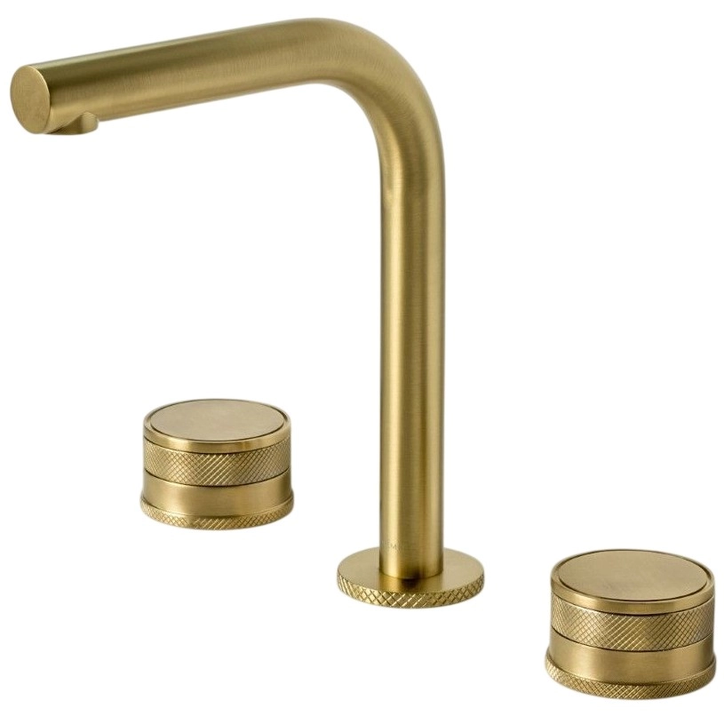 Смеситель на столешницу на 3 отверстия Boheme Prestige Matt Gold, 152-MG-PR