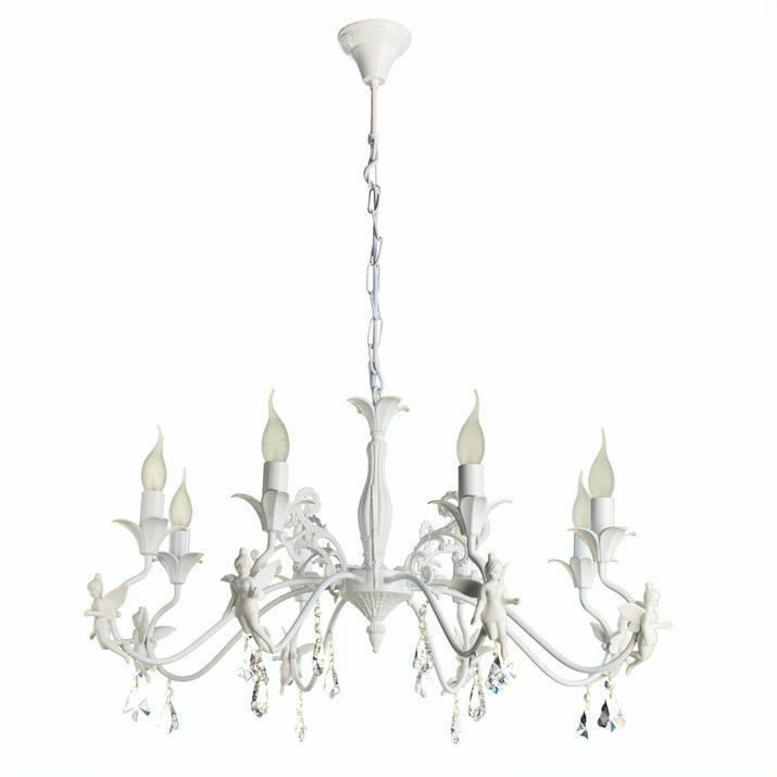 Подвесная люстра Arte Lamp Angelina, A5349LM-8WH