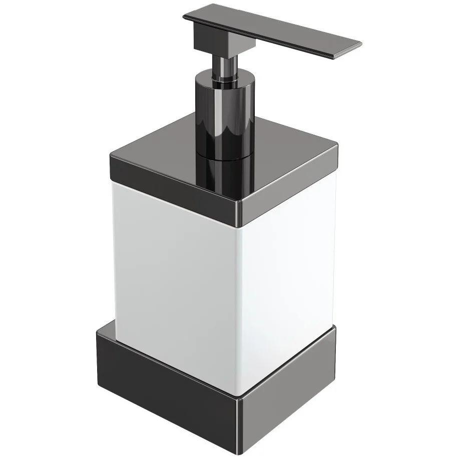 Диспенсер настенный Boheme Qubic Shine Gun Metall, 10727-SGM