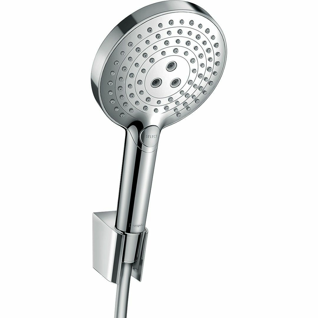 Душевой набор Hansgrohe Raindance Select S 120 3jet с держателем и шлангом 160 см, 26721000