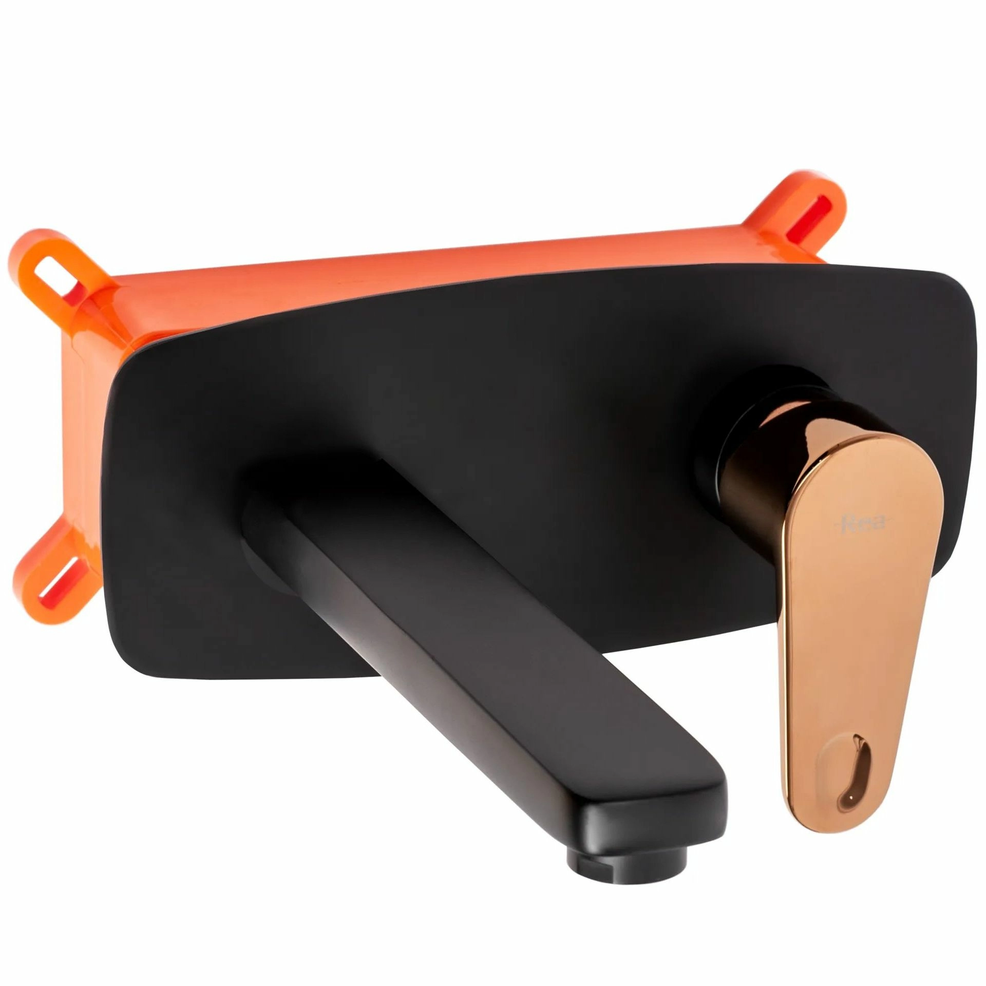 Смеситель для умывальника Rea Mild Black/Rose Gold, REA-B9142