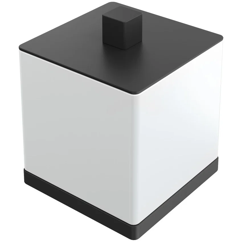 Стакан для ватных дисков Boheme Qubic Black, 10964-B