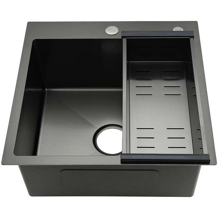 Кухонная мойка с коландером Gappo 50x50, GS5050-6