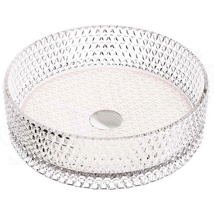 Умывальник чаша накладная круглая CeramicaNova Cristal 36x36, CN6061