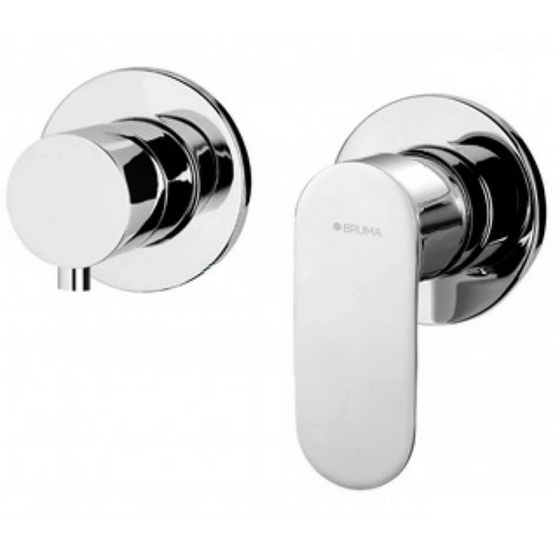 Смеситель скрытого монтажа на 2 отверстия с 3 выходами Bruma Coral 194 140 0CR Chrome, 1941400CR
