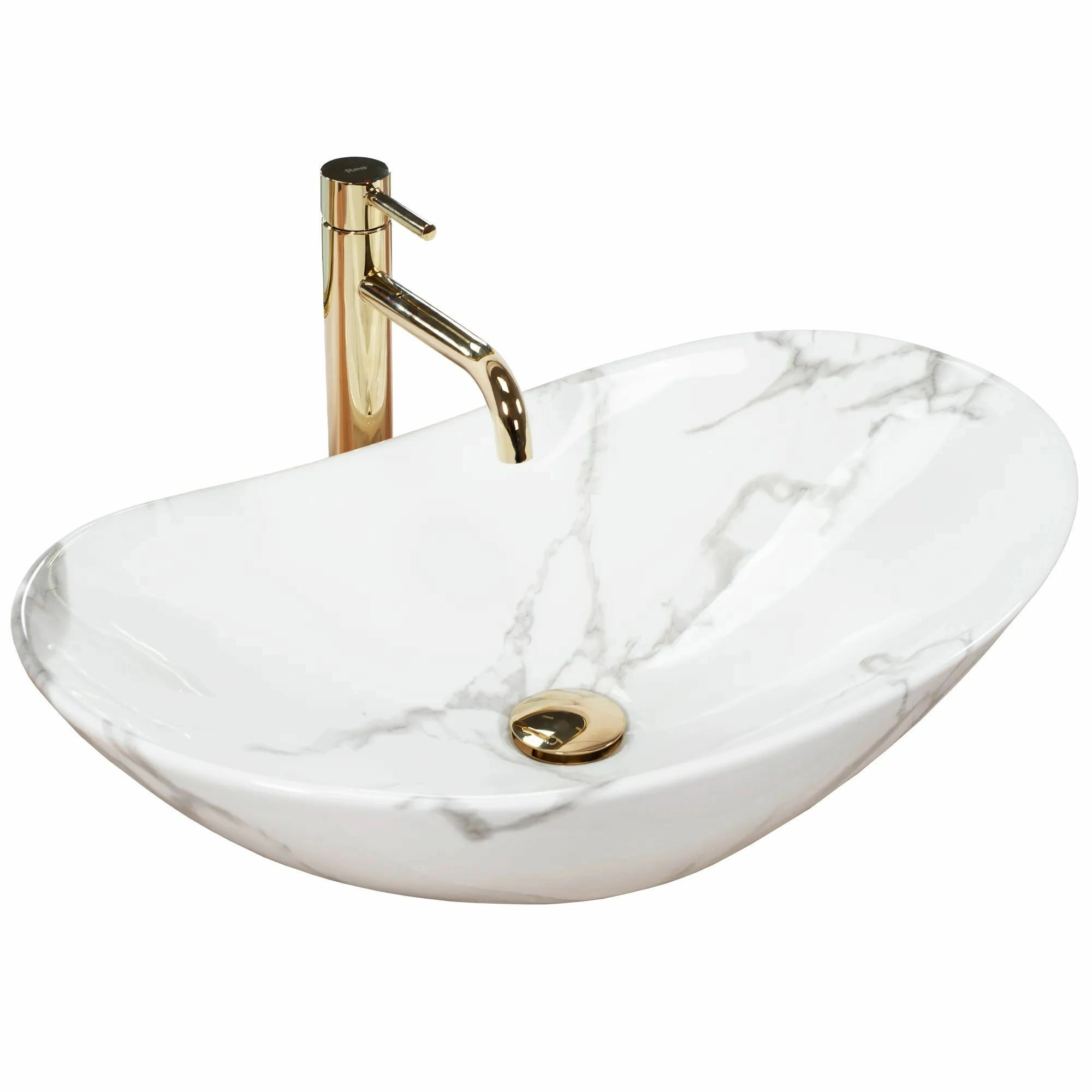Умывальник Rea Royal Marmo Shiny 60.5x36, REA-U8009