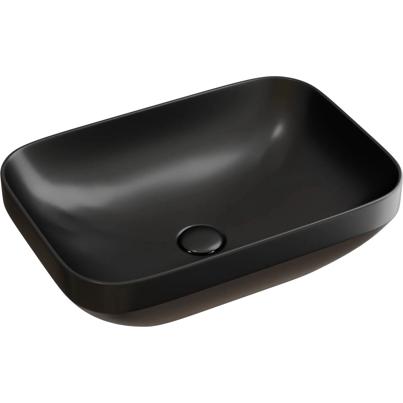 Умывальник чаша накладная прямоугольная CeramicaNova Element 49.5x37, CN6055MB