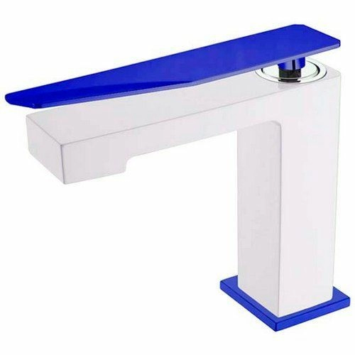 Смеситель для умывальника Boheme Q2 White/Ultramarine, 141-WUW.2
