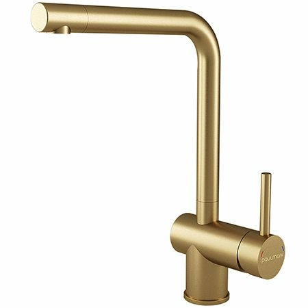 Смеситель для кухни Paulmark Spring брашированное золото, Sp212067-BG