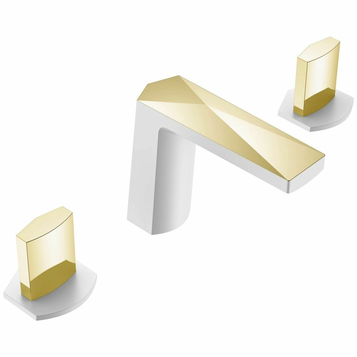 Смеситель врезной Boheme Venturo Ice White/Gold, 150-WG-ICE