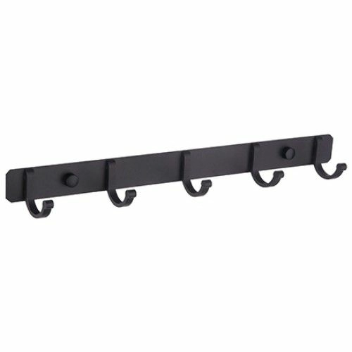 Планка с 5 неподвижными крючками (черный) Ledeme L5516-5