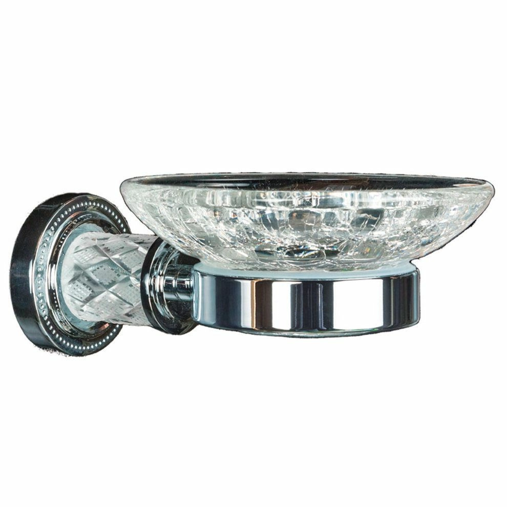 Мыльница Boheme Murano Cristal Chrome, 10903-CRST-CH