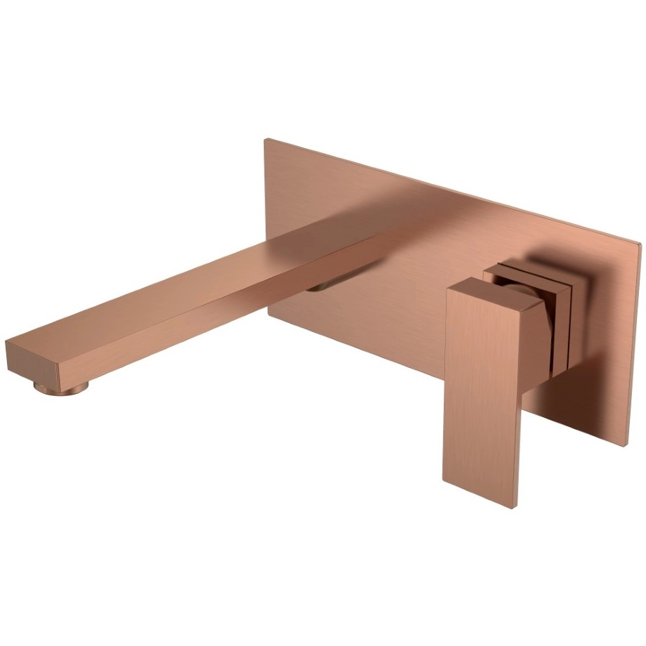 Смеситель для умывальника Boheme Qubic Copper Brushed, 475-CB