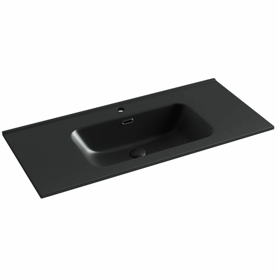 Умывальник накладной прямоугольный CeramicaNova Element 101x46.5, CN7003MB