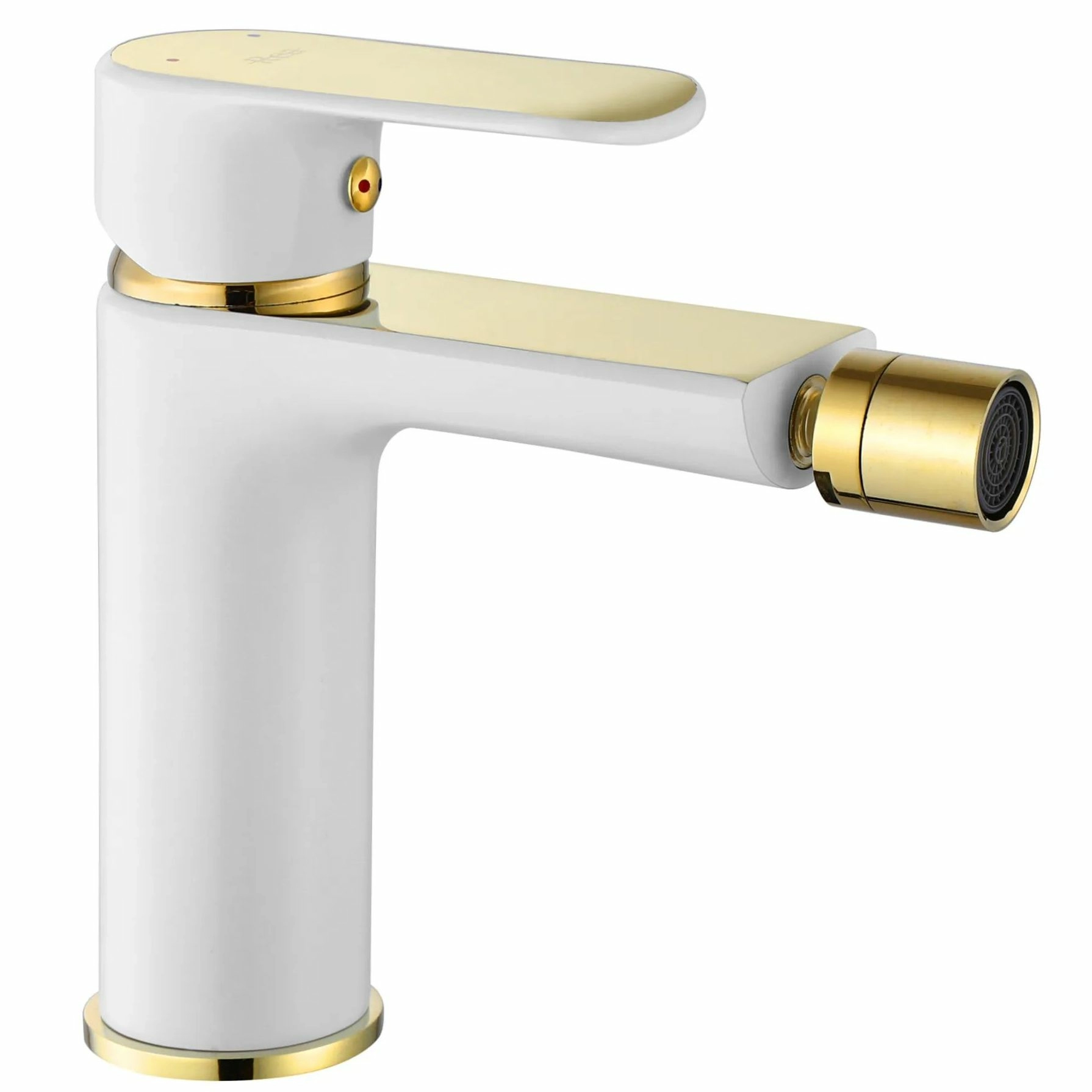 Смеситель для биде Rea Bloom White/Gold, REA-B9930