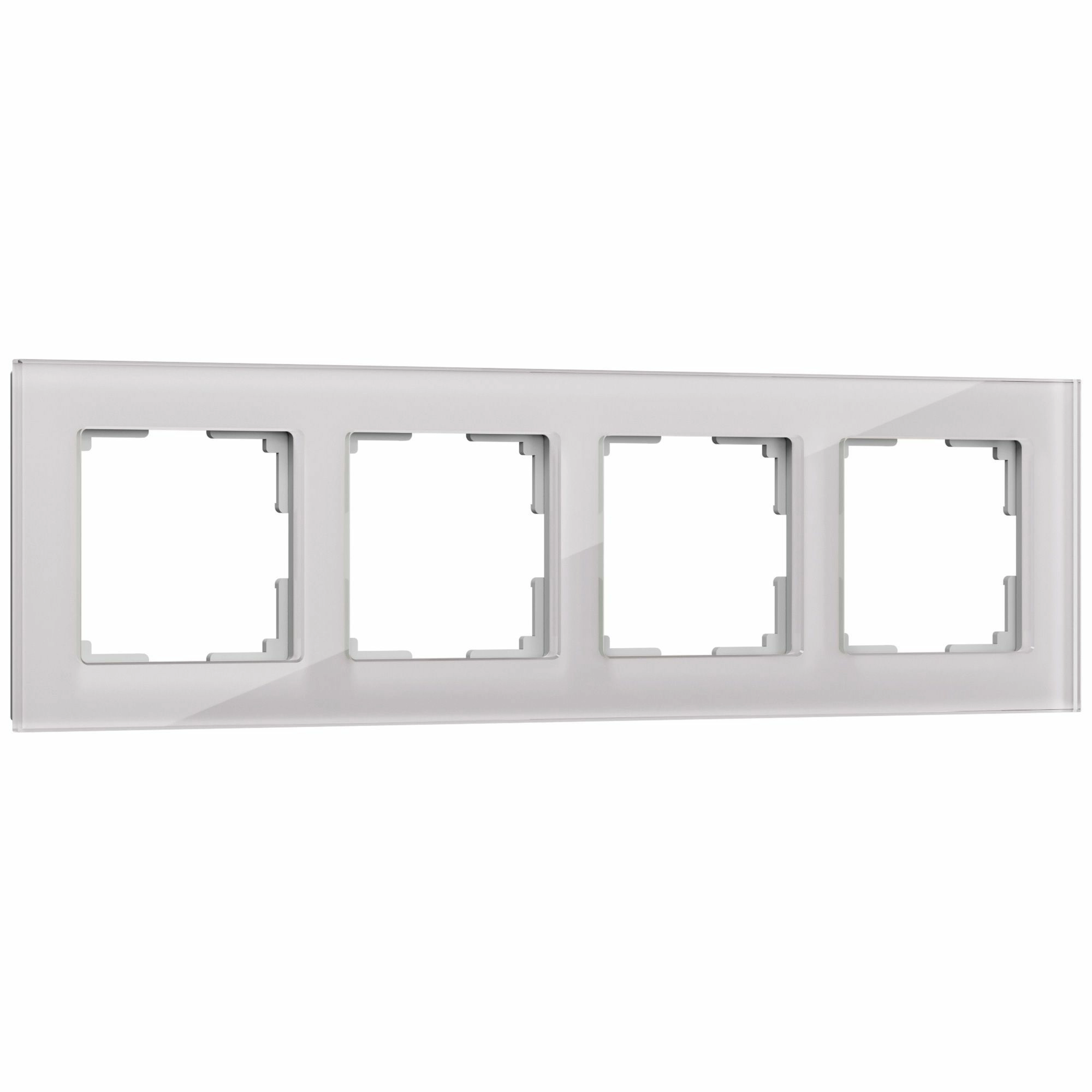 Рамка на 4 поста Werkel Favorit W0041117 (дымчатый, стекло)