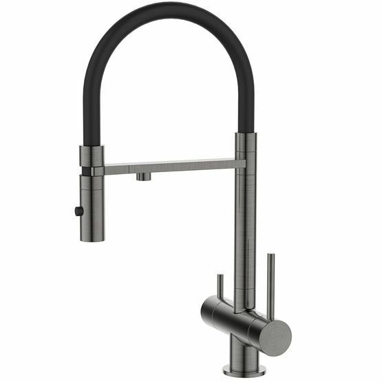 Смеситель для кухни графит матовый Iddis Ace, ACEGMFFi05