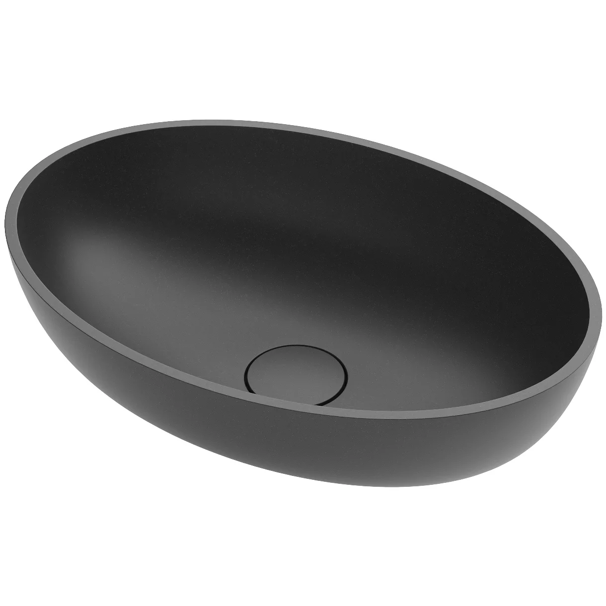 Умывальник Roxen Nimfa Black 50x35, 300160-B