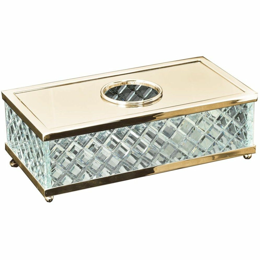 Салфетница Boheme Murano Crystal Gold, 10232