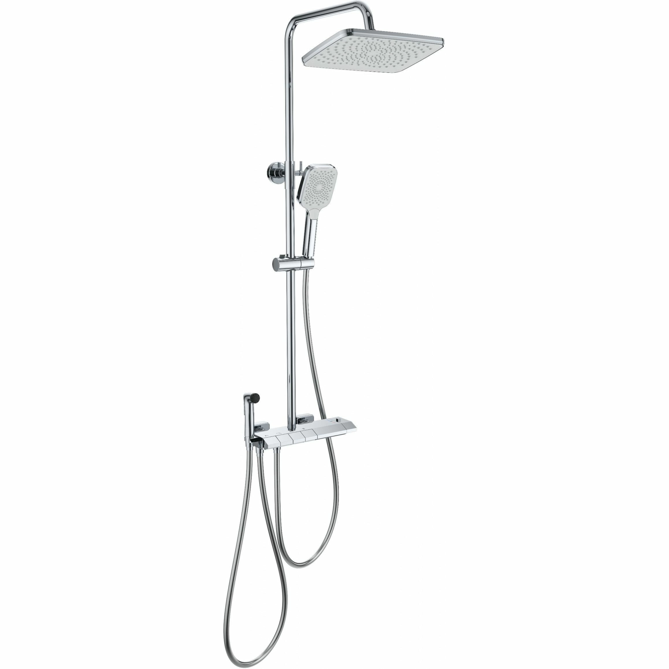 Душевая система с термостатом Wonzon & Woghand хром, WW-B4132-A-CR