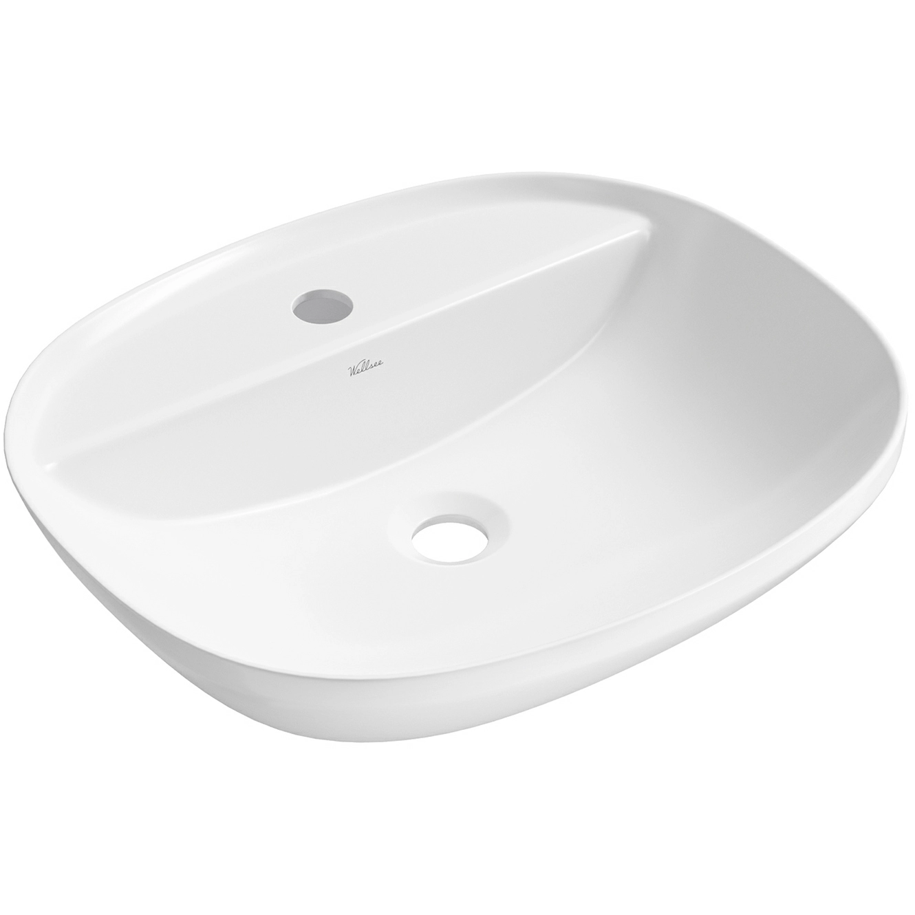 Накладная раковина Wellsee Cute Twin R 50x42, 318402000