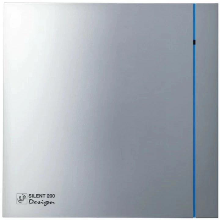 Вентилятор S&P SILENT-200 CRZ SILVER DESIGN- 3C (таймер)
