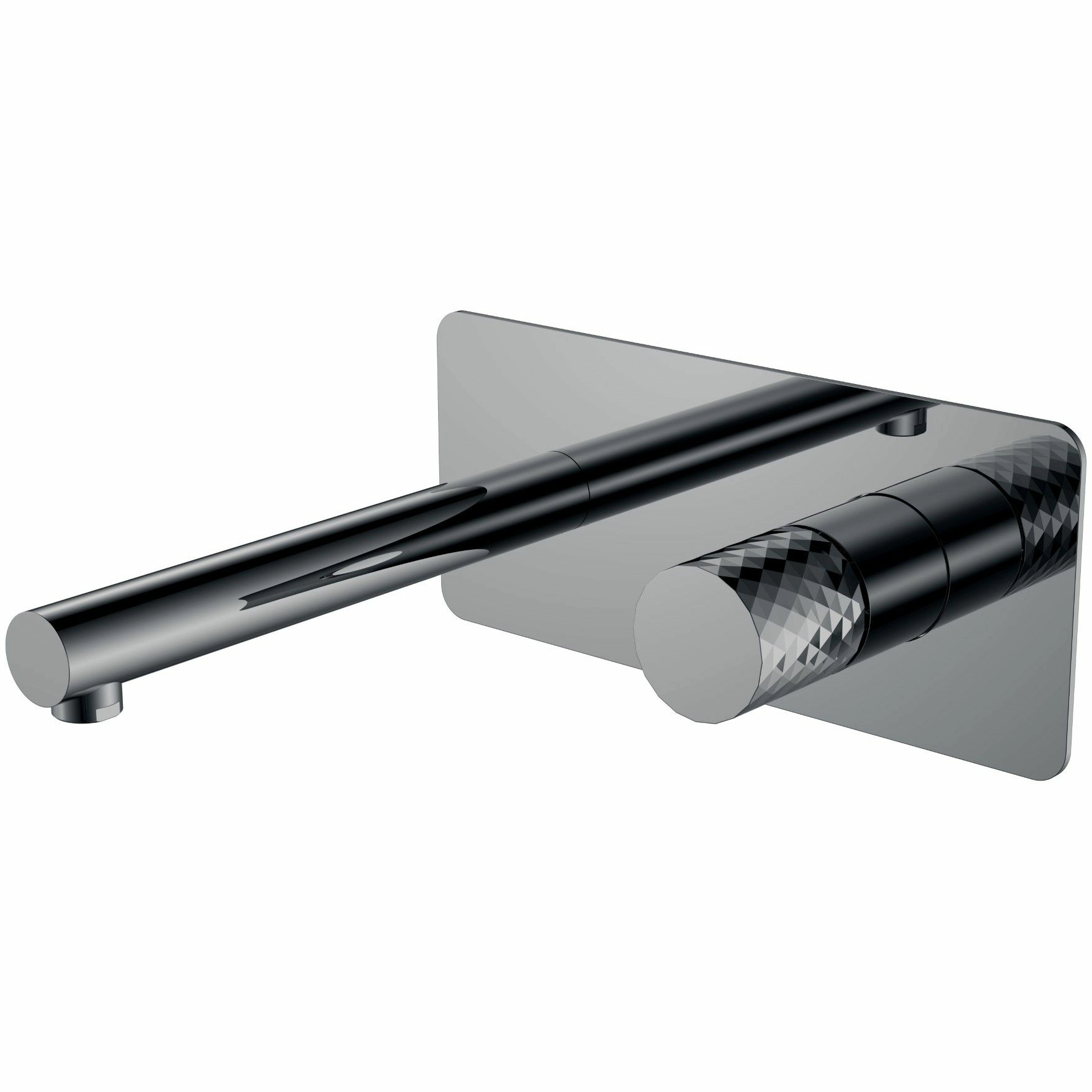 Смеситель встраиваемый Boheme Stick Diamond Shine Gun Metall, 125-SGM