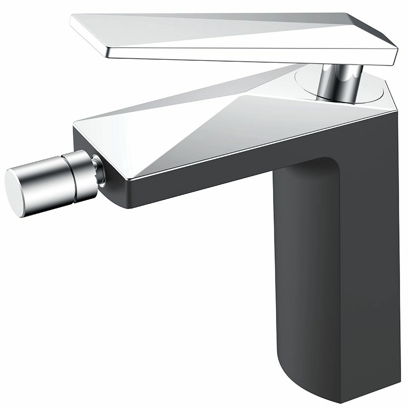 Смеситель для биде Boheme Venturo Black/Chrome, 376-B