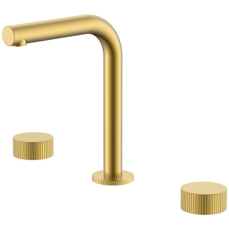 Смеситель на столешницу на 3 отверстия Boheme Stick Linea Matt Gold, 152-MG.3