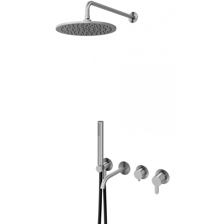 Душевой набор скрытого монтажа Bruma X-Alpha 186 321 1IS Satin Stainless Steel, 1863211IS