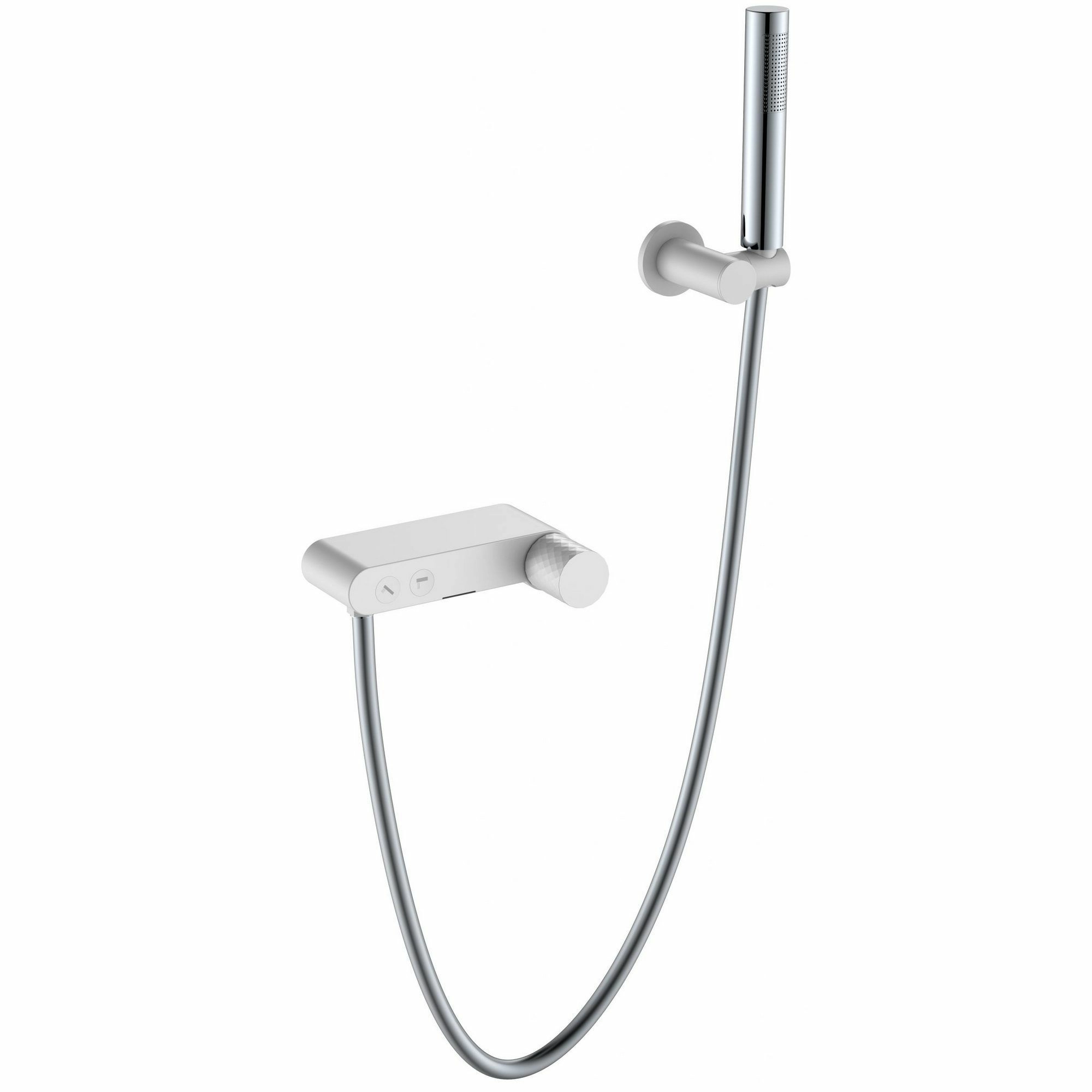 Смеситель для ванны Boheme Stick Diamond White/Chrome, 123-WCR