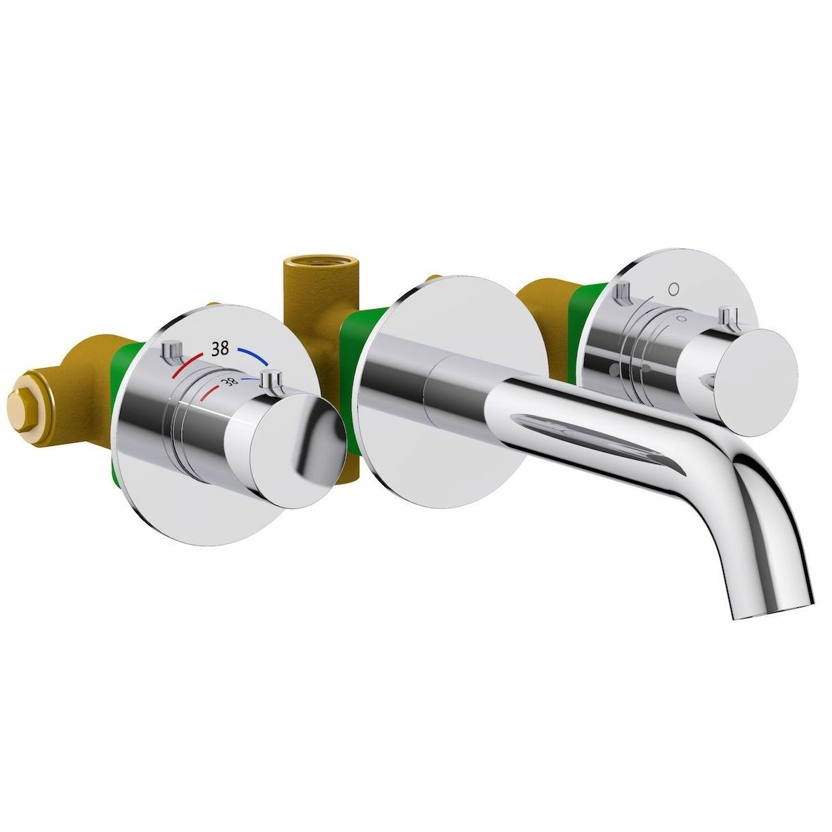 Смеситель для раковины встроенный с термостатом Timo Saona Chrome, 2381/00SM