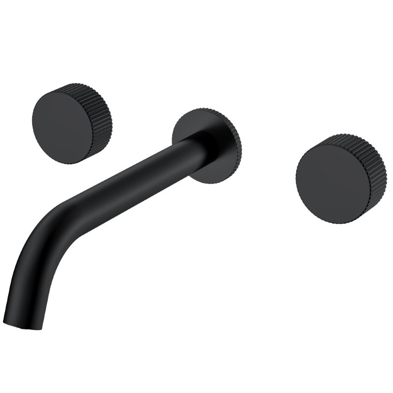 Смеситель из стены на 3 отверстия Boheme Stick Linea Black, 152-2-B.3