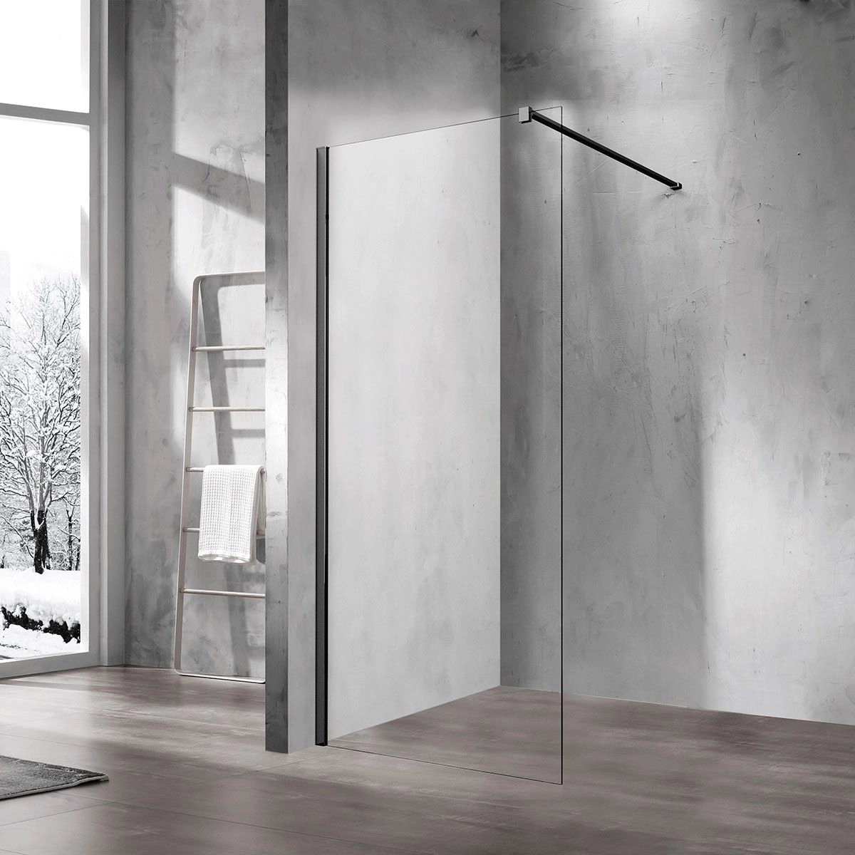 Душевая перегородка Vincea Walk-In VSW-1H-CLB