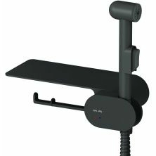 Смеситель, монтируемый в стену с гигиеническим душем и полкой AM.PM Like, F0202622