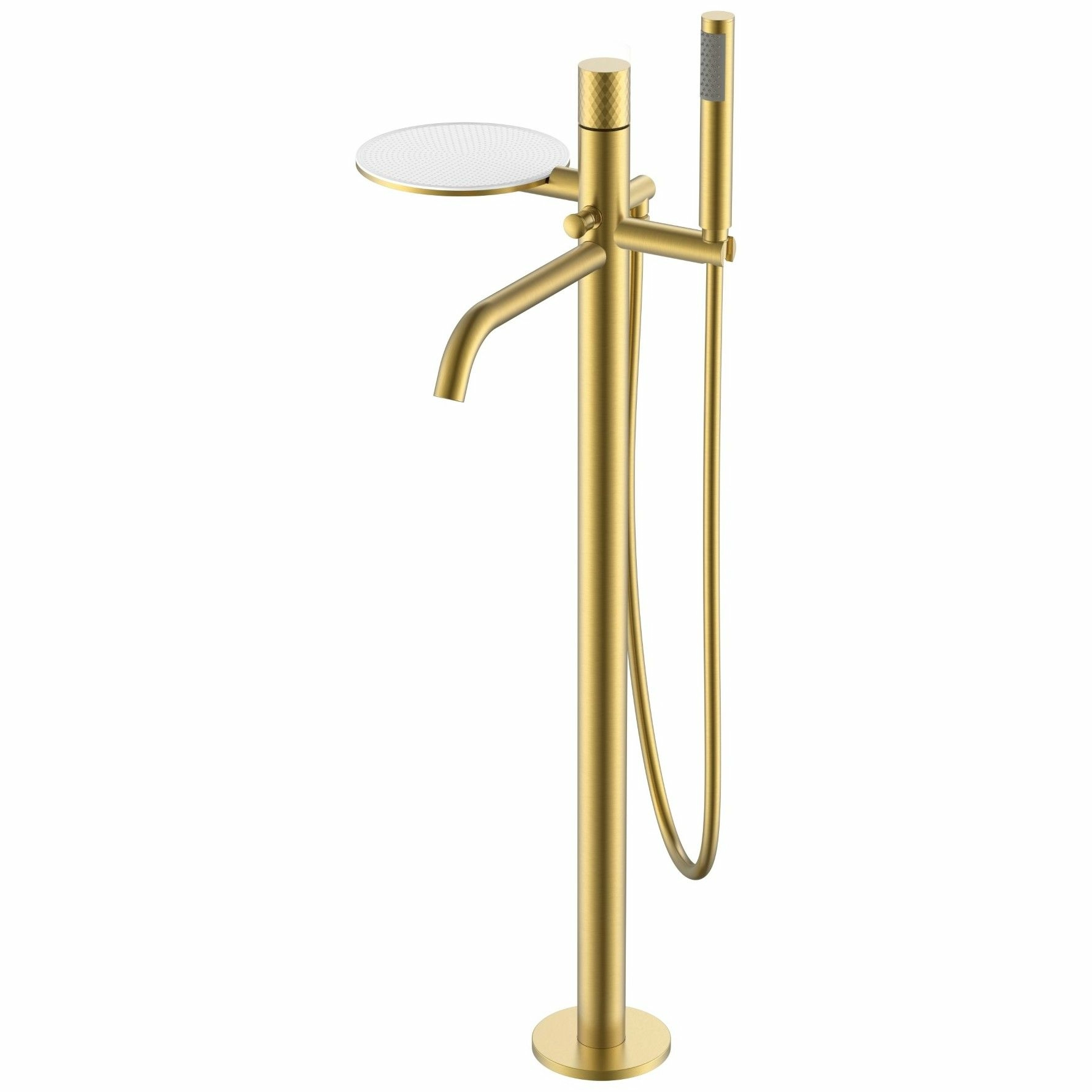 Напольный смеситель для ванны Boheme Stick Diamond Matt Gold, 129-MG