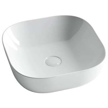 Умывальник чаша накладная квадратная CeramicaNova Element 42x42, CN6010