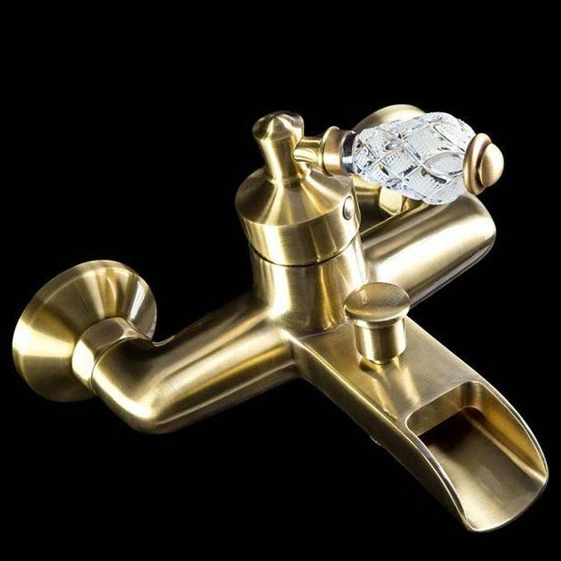 Смеситель для ванны Boheme Vogue Crystal Bronze, 203