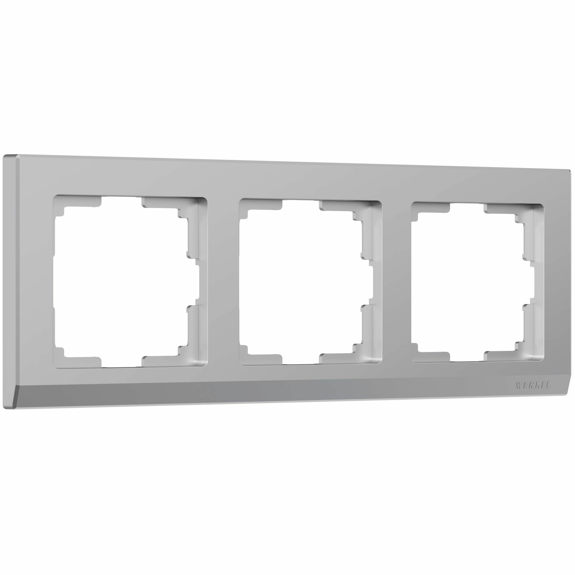 Рамка на 3 поста Werkel Stark W0031806 (серебряный)