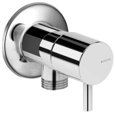 Угловой кран с подключением 3/8 Bruma Utopia 125 280 1CR Chrome, 1252801CR