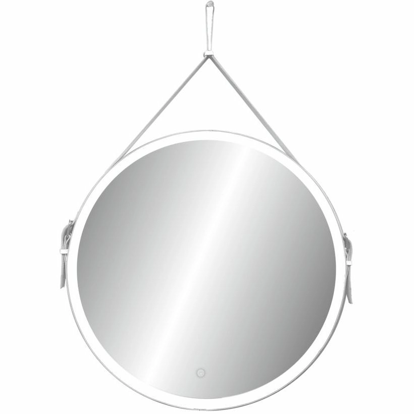 Зеркало Континент Millenium White LED 65x65, белый ремень, 000001256
