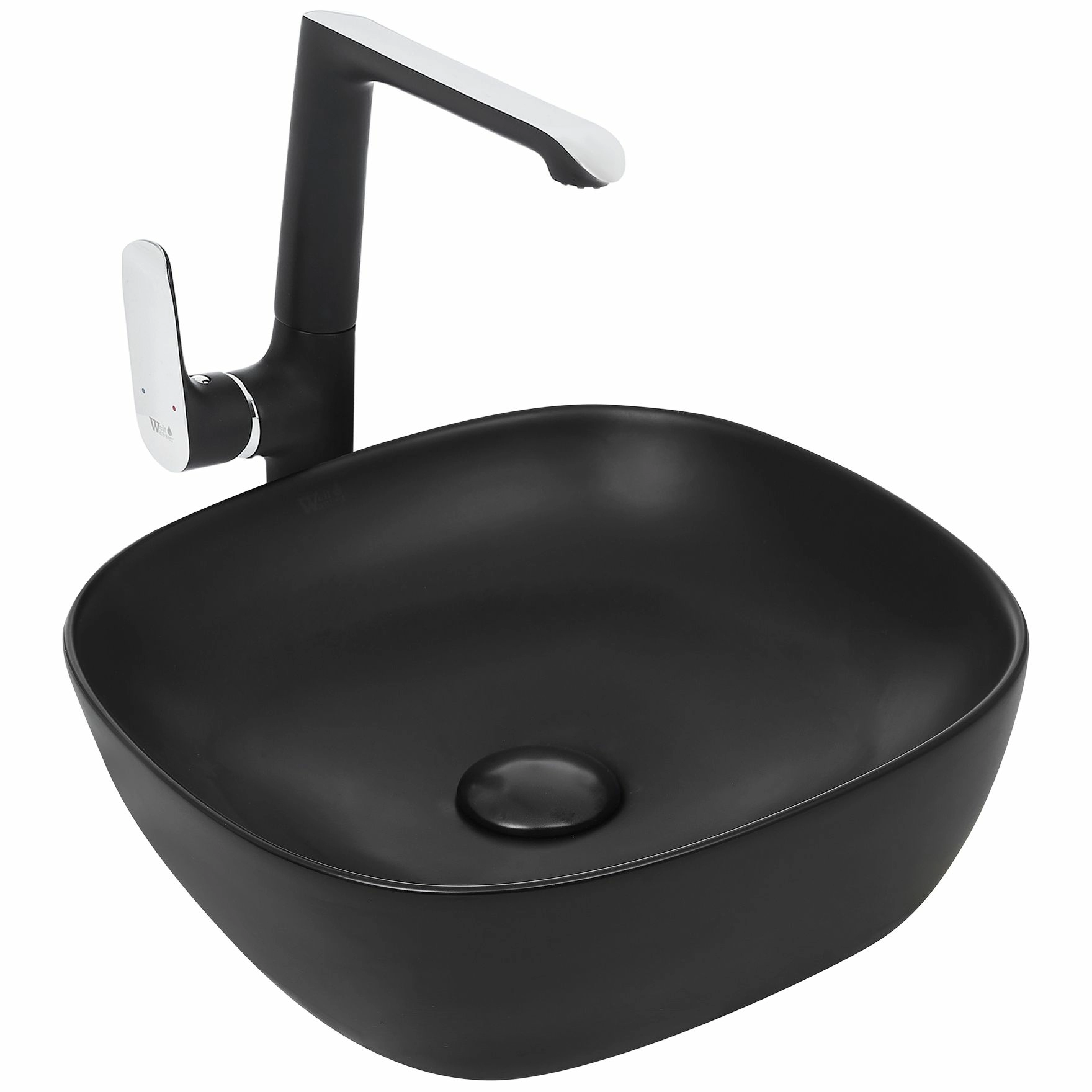 Раковина накладная WeltWasser 37x37, WW ELBACH 2184 MB