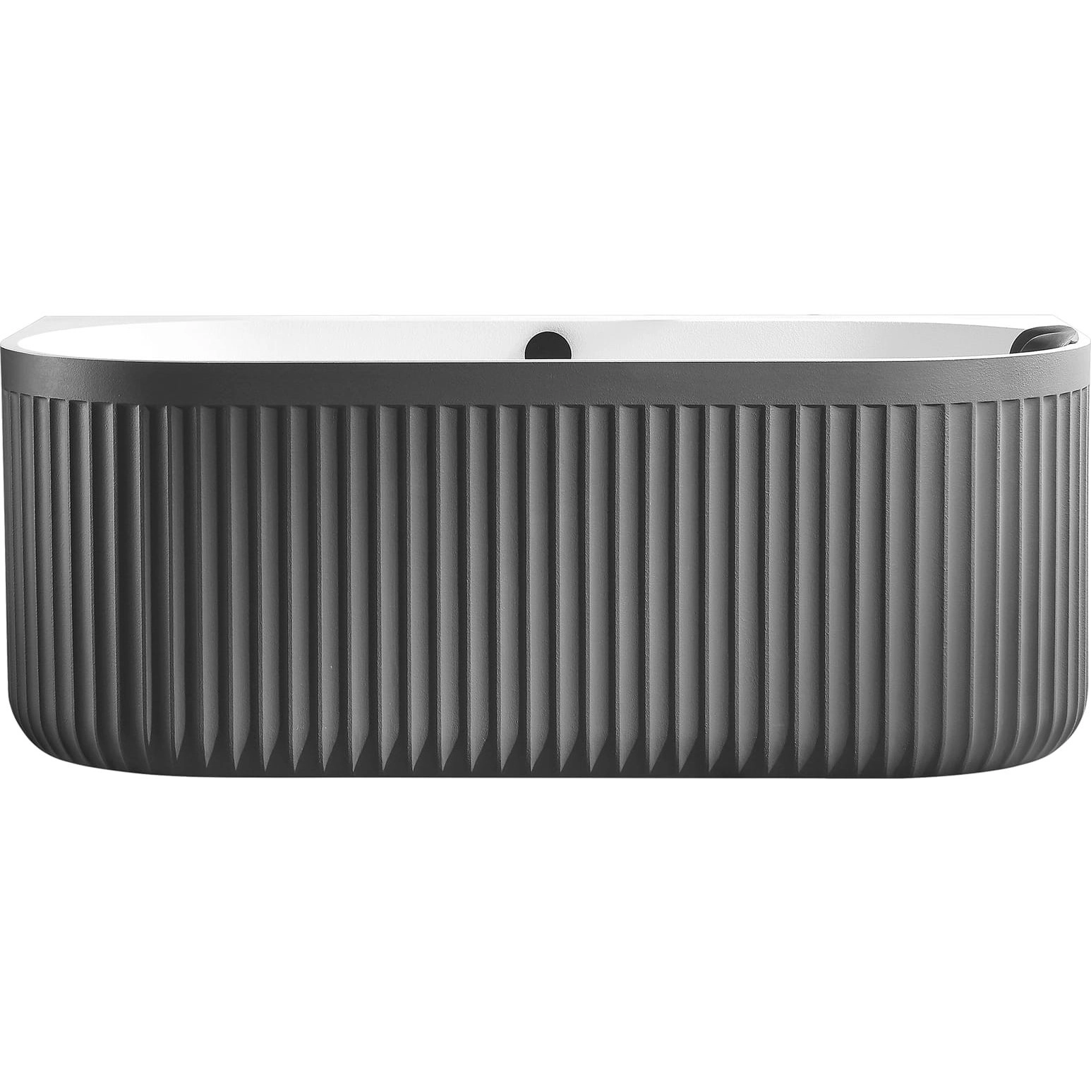 Ванна из искусственного камня Altrobagno Фабиана (Fabiana) 170x80, ALTROBAGNOFabiana090210CementGrey&White