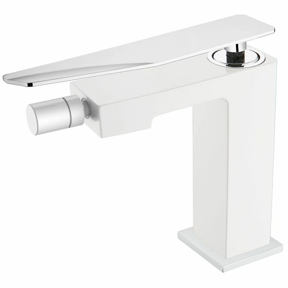 Смеситель для биде Boheme Q2 White/Chrome, 146-WCR.2