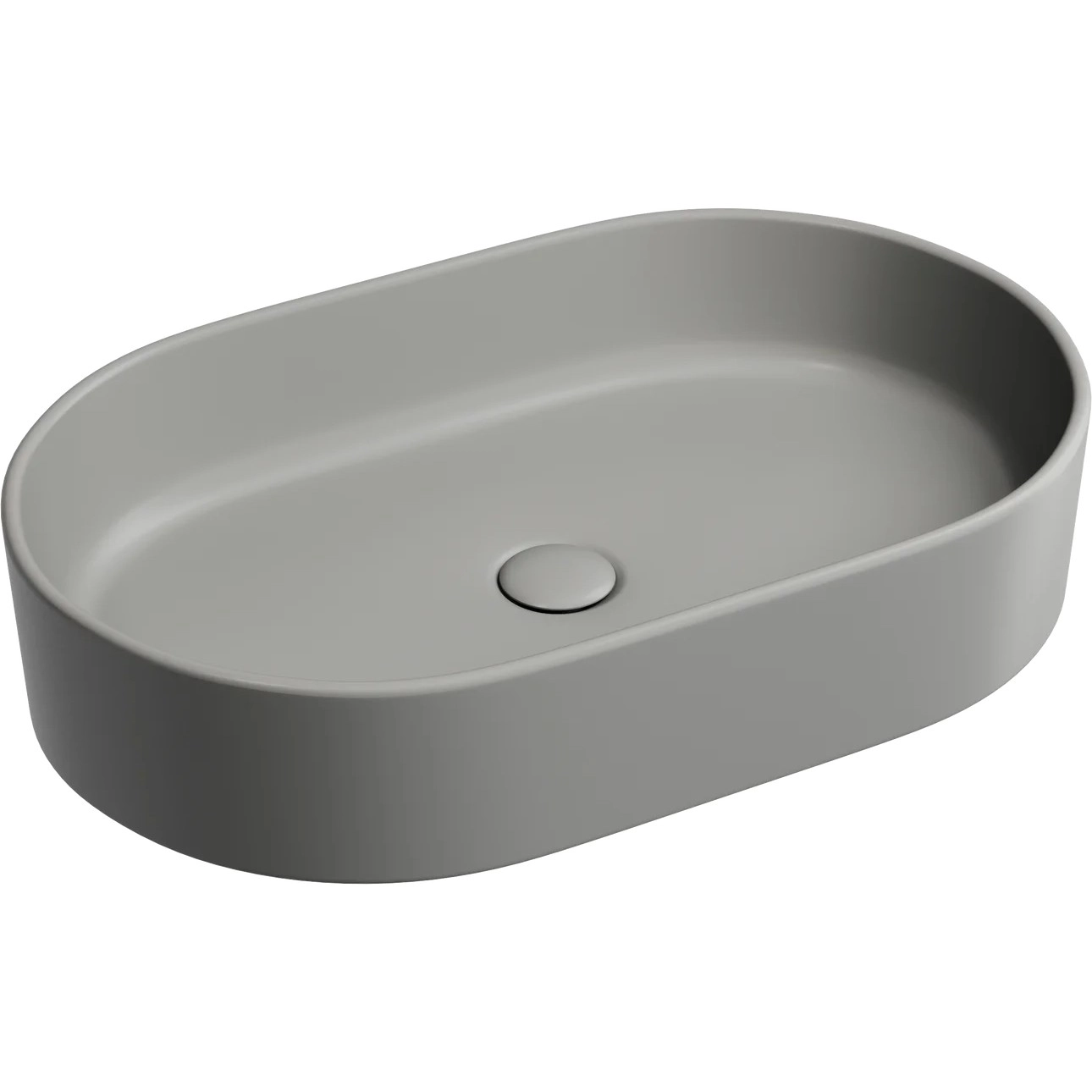 Умывальник чаша накладная овальная CeramicaNova Element 60.8x38.5, CN6048MH