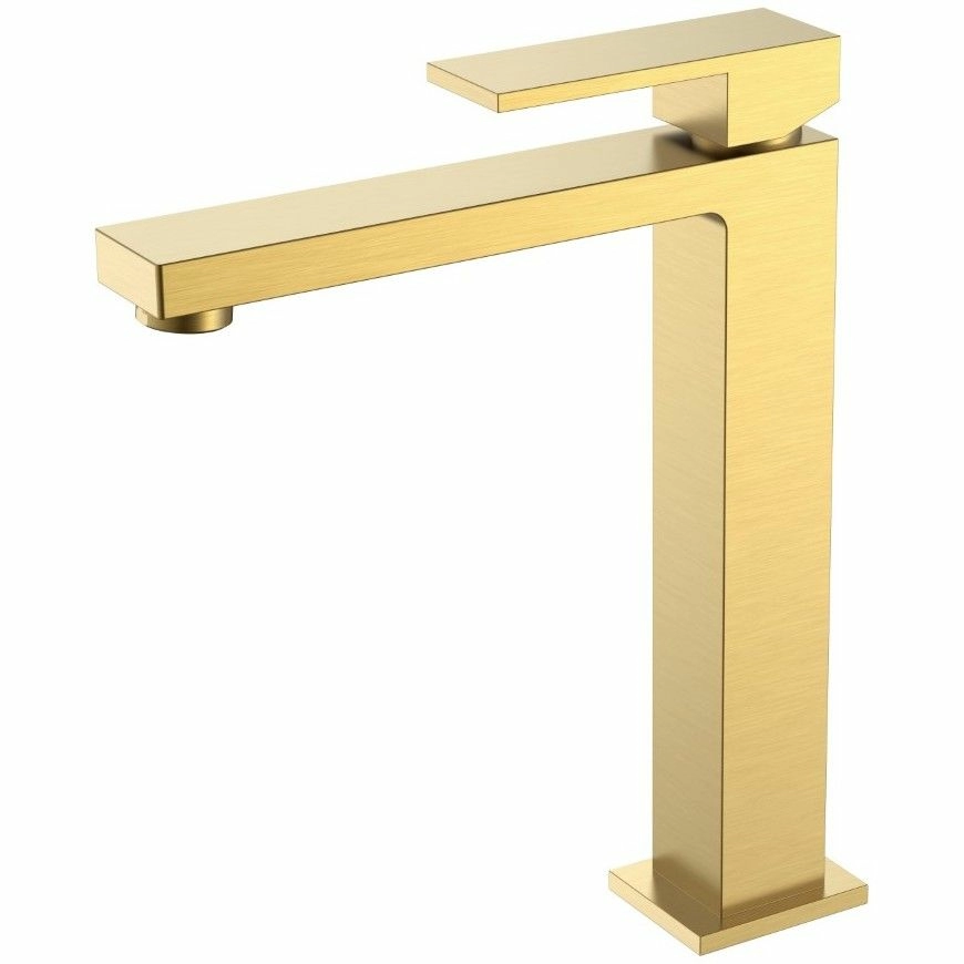 Смеситель для умывальника Boheme Qubic Matt Gold, 472-MG
