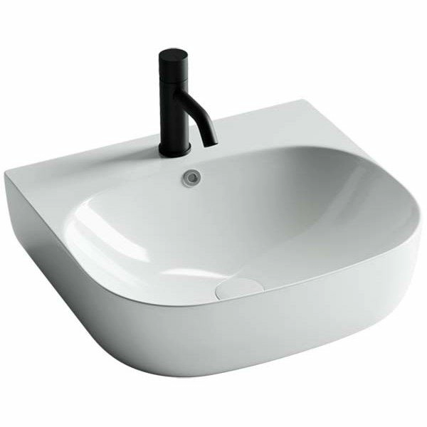 Умывальник накладной прямоугольный пристенный CeramicaNova Element 49x44.5, CN5011