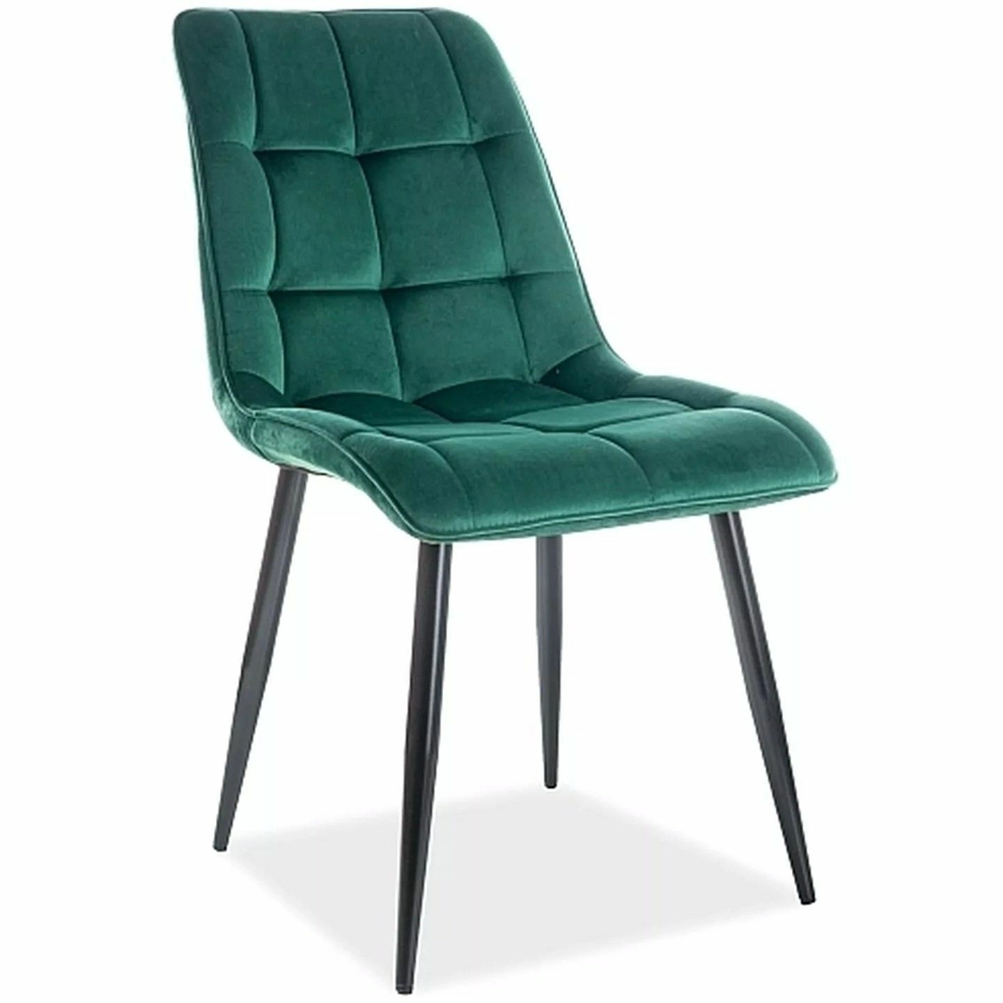 Стул Signal Chic Velvet Bluvel 78 зеленый/черный, CHICVCZ78